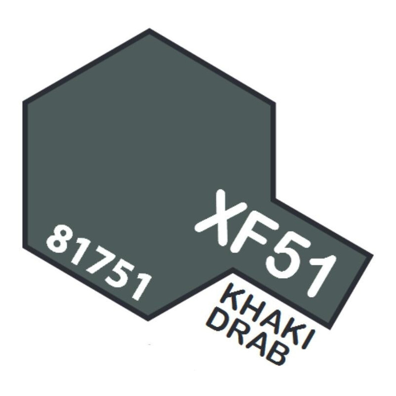 PINTURA ACRILICA KHAKI DRAB MATE XF-51 (10 ml)