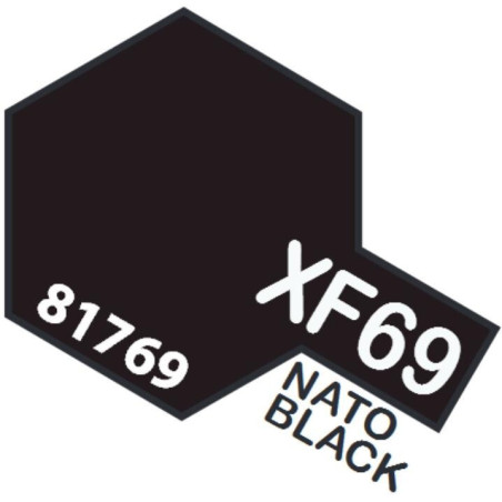 PINTURA ACRILICA NEGRO OTAN MATE XF-69 (10 ml)