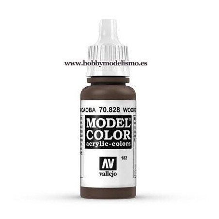 PINTURA ACRILICA MADERA CAOBA TRANSPARENTE (17 ml) Nº182