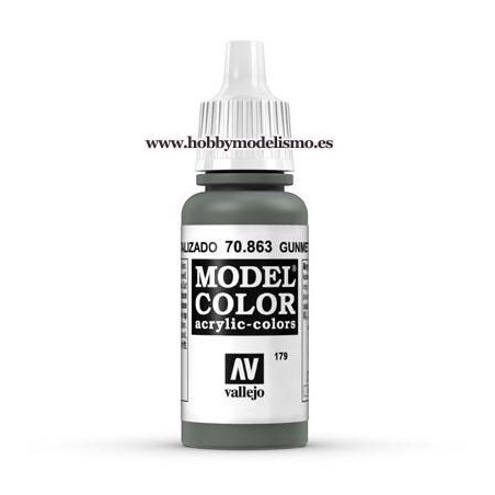 PINTURA ACRILICA GRIS METALIZADO (17 ml) Nº179 VALLEJO MODEL COLOR