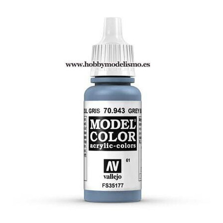 PINTURA ACRILICA AZUL GRIS (17 ml) Nº61 VALLEJO MODEL COLOR