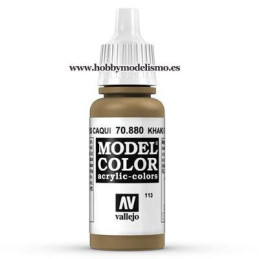 PINTURA ACRILICA GRIS CAQUI (17 ml) Nº113 ACRILICO VALLEJO MODEL COLOR