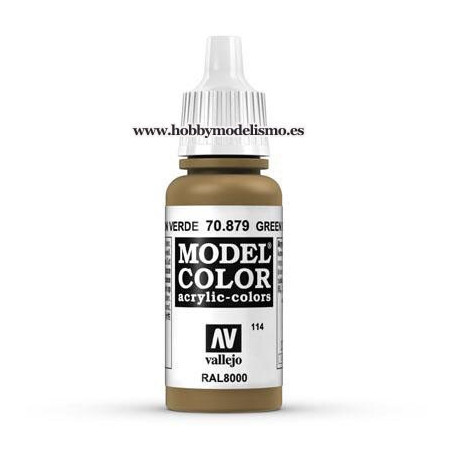 PINTURA ACRILICA MARRON VERDE  ACRILICO VALLEJO MODEL COLOR