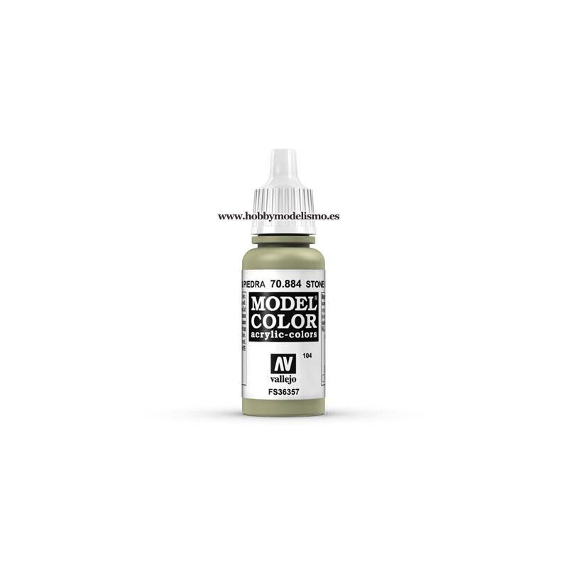 PINTURA ACRILICA GRIS PIEDRA (17 ml) Nº104 VALLEJO MODEL COLOR