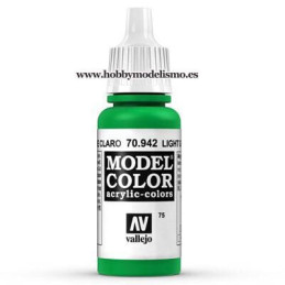 PINTURA ACRILICA VERDE CLARO (17 ml) Nº75 VALLEJO MODEL COLOR