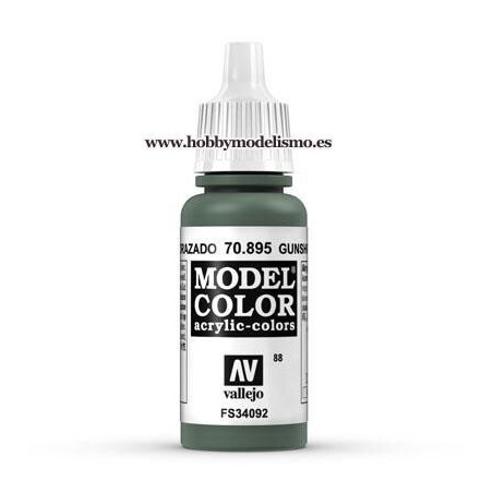 PINTURA ACRILICA VERDE ACORAZADO (17 ml)  FS34092 VALLEJO MODEL COLOR