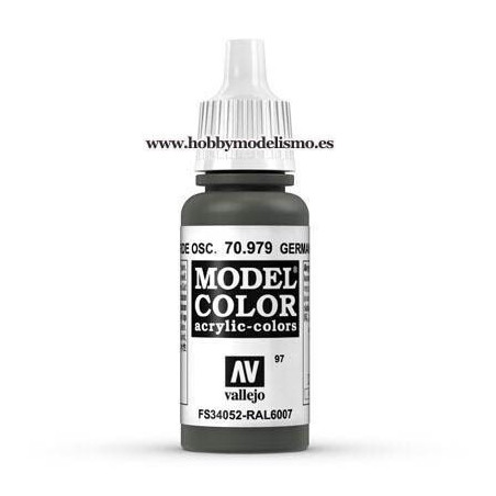 PINTURA ACRILICA VERDE OSCURO ALEMAN FS34052 RAL6007 PANZER SERIES