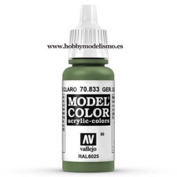 PINTURA ACRILICA VERDE CLARO ALEMAN (17 ml) Nº80 RAL6025