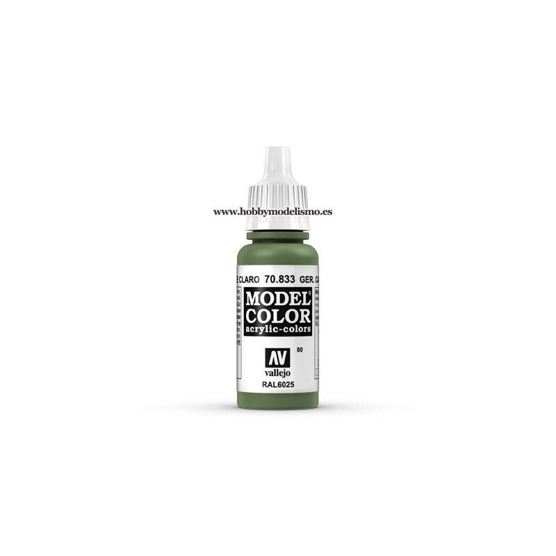 PINTURA ACRILICA VERDE CLARO ALEMAN (17 ml) Nº80 RAL6025