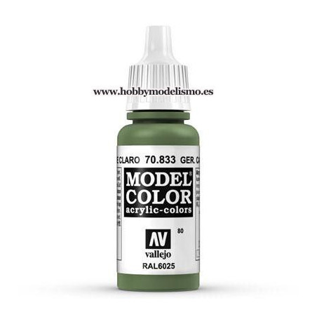 PINTURA ACRILICA VERDE CLARO ALEMAN (17 ml) Nº80 RAL6025