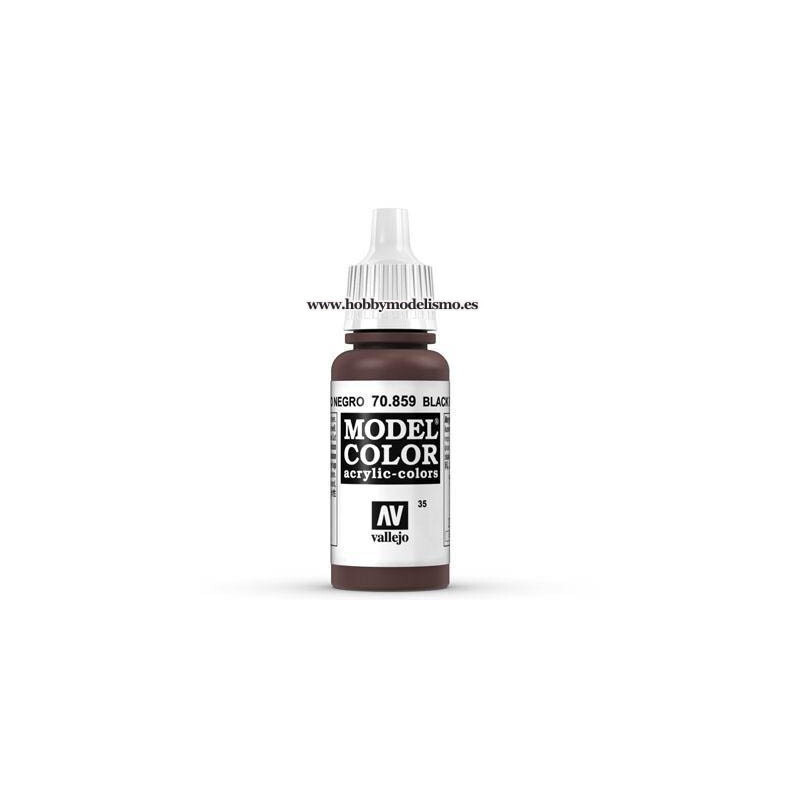 PINTURA ACRILICA ROJO NEGRO (17 ml) Nº35 VALLEJO MODEL COLOR