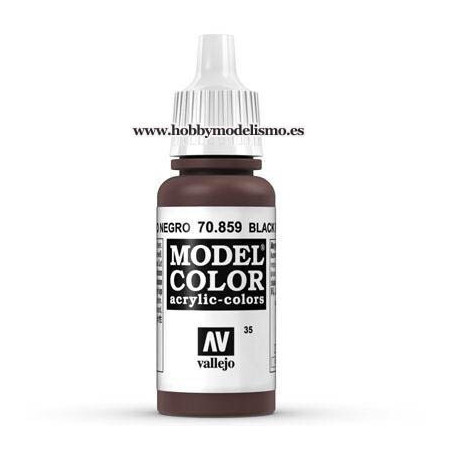 PINTURA ACRILICA ROJO NEGRO (17 ml) Nº35 VALLEJO MODEL COLOR