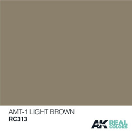 PINTURA REAL COLORS AMT-1 LIGHT BROWN (10 ml) - AK RC313