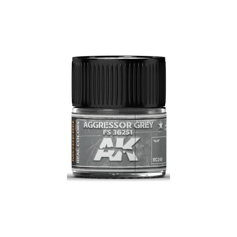 PINTURA REAL COLORS AGGRESSOR GREY FS36251 (10 ml) - AK RC248