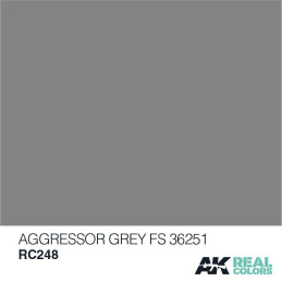 PINTURA REAL COLORS AGGRESSOR GREY FS36251 (10 ml) - AK RC248