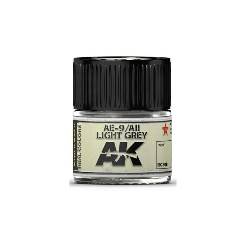 PINTURA REAL COLORS AE-9 / ALL LIGHT GREY (10 ml) - AK RC308