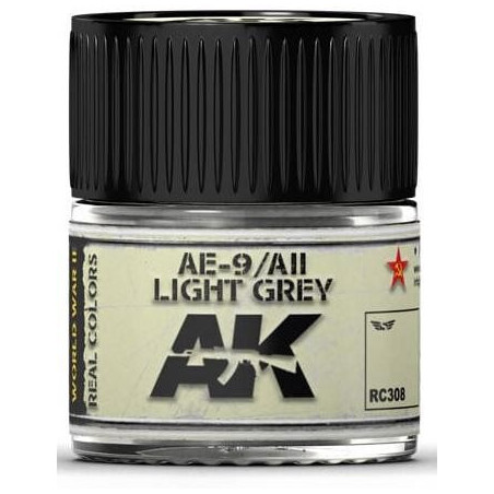 PINTURA REAL COLORS AE-9 / ALL LIGHT GREY (10 ml) - AK RC308