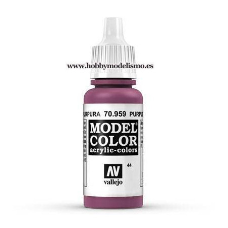 PINTURA ACRILICA PURPURA (17 ml) Nº44 VALLEJO MODEL COLOR