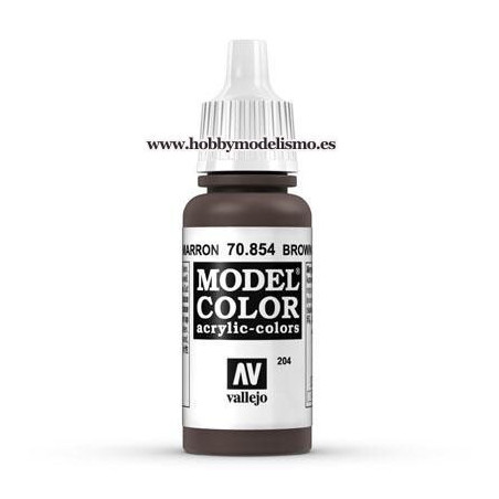 PINTURA ACRILICA PATINA MARRON (17 ml) Nº204 VALLEJO MODEL COLOR