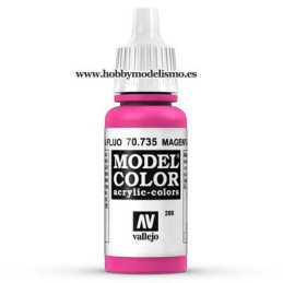 PINTURA ACRILICA MAGENTA FLUORESCENTE (17 ml) Nº208 Acrilicos Vallejo