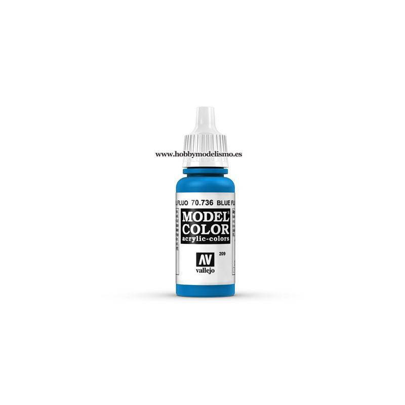 PINTURA ACRILICA AZUL FLUORESCENTE (17 ml) Nº209 Acrilicos Vallejo