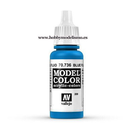 PINTURA ACRILICA AZUL FLUORESCENTE (17 ml) Nº209 Acrilicos Vallejo