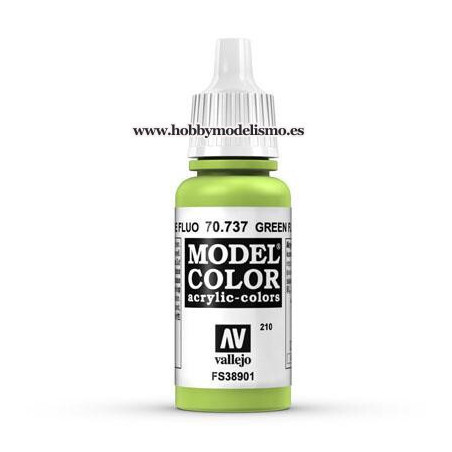 PINTURA ACRILICA VERDE FLUORESCENTE (17 ml) Nº210