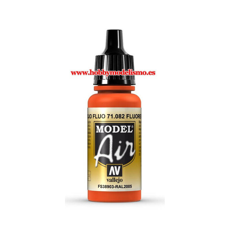 PINTURA ACRILICA ROJO FLUORESCENTE (17 ml)