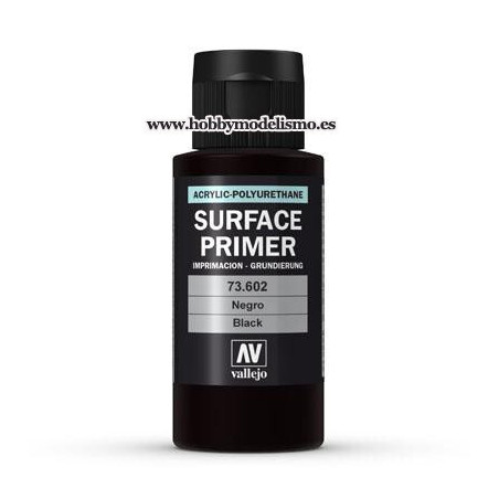 SURFACE PRIMER: NEGRO (60 ml) vallejo imprimacion acrilica