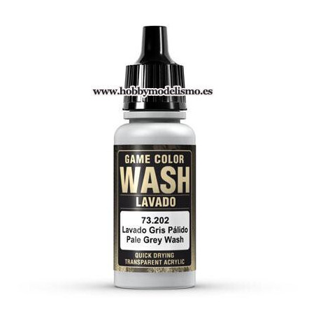 PINTURA ACRILICA LAVADO GRIS PALIDO (17 ml) vallejo-game-color