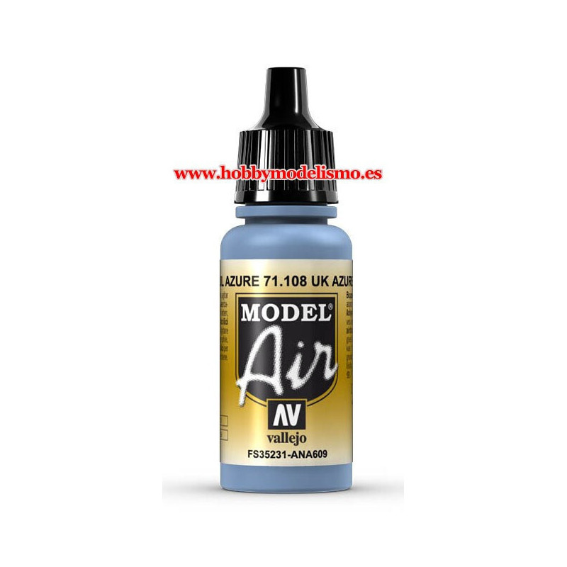 PINTURA ACRILICA AZURE U.K. (17 ml)   acrilicos vallejo modelair