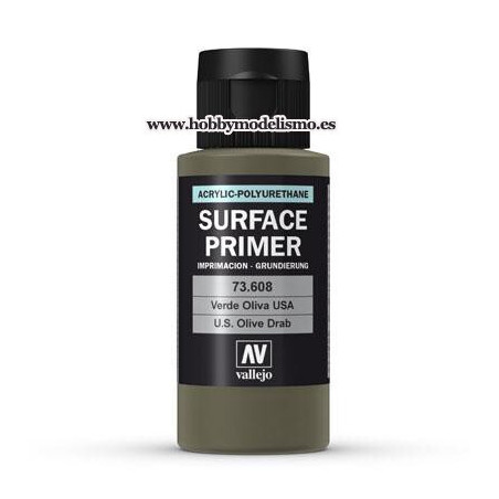 SURFACE PRIMER: VERDE OLIVA U.S. (60 ml) vallejo imprimacion acrilica