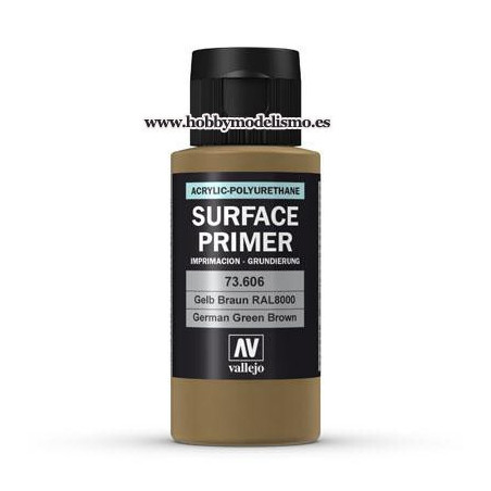 SURFACE PRIMER: GRÜN BRAUN RAL 8000 (60 ml) vallejo imprimacion acrilica