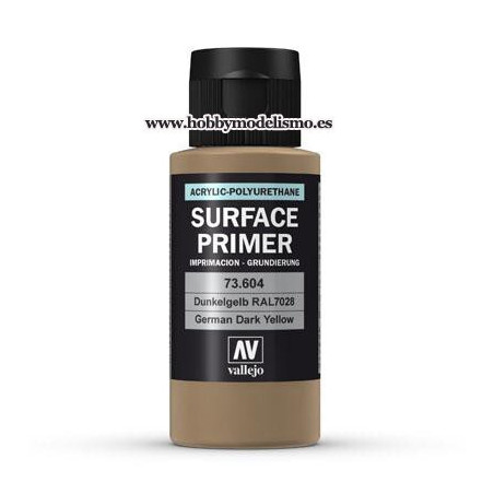 SURFACE PRIMER: DUNKELGELB RAL 7028 (60 ml) vallejo imprimacion acrilica