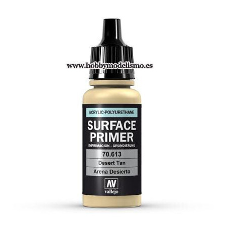 SURFACE PRIMER CAMUFLAJE DESIERTO (17ml)  IMPRIMACION ACRILICA VALLEJO