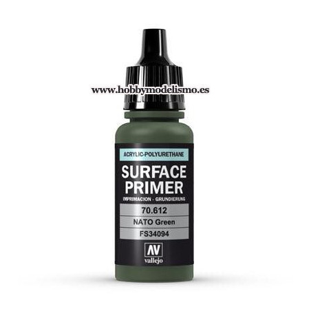 SURFACE PRIMER: VERDE OTAN FS34094(17 ml)  IMPRIMACION ACRILICA VALLEJO