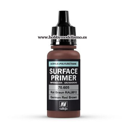 SURFACE PRIMER: ROT BRAUN RAL 8012 (17 ml) IMPRIMACION ACRILICA VALLEJO