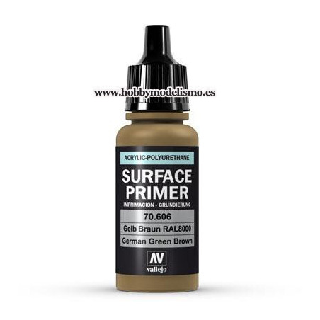 SURFACE PRIMER: GELBRAUN RAL 8000 (17 ml) IMPRIMACION ACRILICA VALLEJO