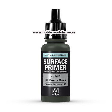 SURFACE PRIMER: VERDE BRONCE U.K. (17 ml)  IMPRIMACION ACRILICA VALLEJO