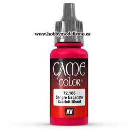 PINTURA ACRILICA SANGRE ESCARLATA (17 ml)