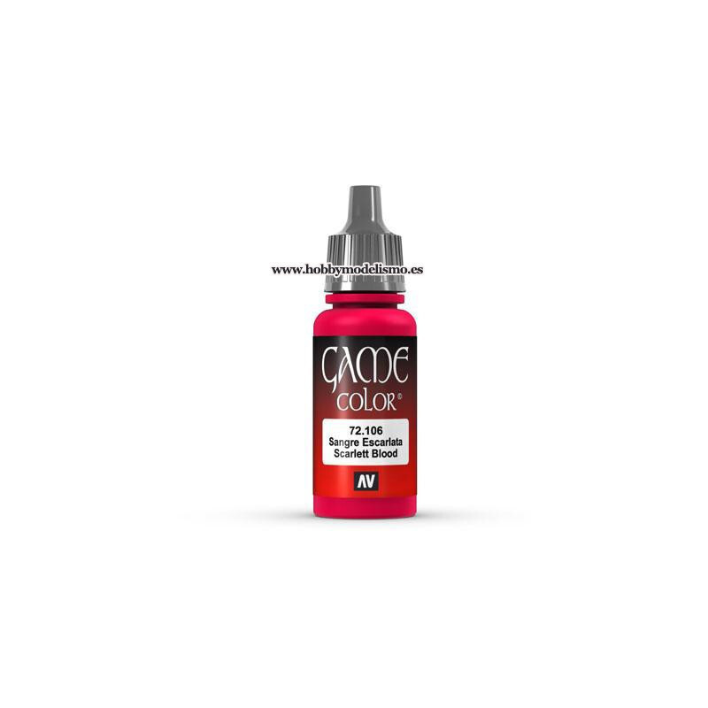 PINTURA ACRILICA SANGRE ESCARLATA (17 ml)