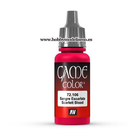 PINTURA ACRILICA SANGRE ESCARLATA (17 ml)