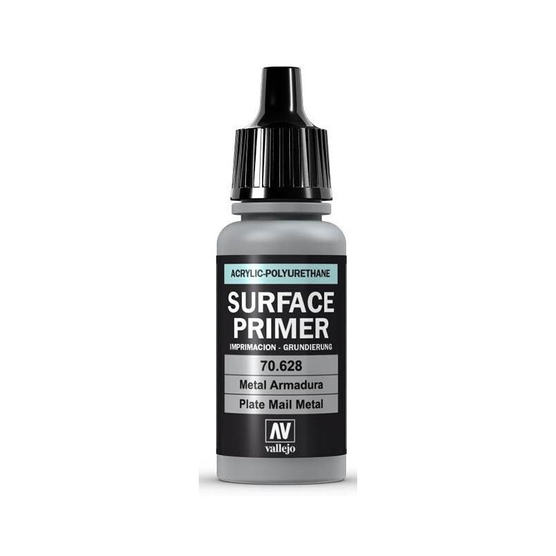 SURFACE PRIMER: METAL ARMADURA (17 ml)  - Acrylicos Vallejo 70628