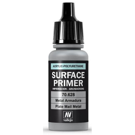 SURFACE PRIMER: METAL ARMADURA (17 ml)  - Acrylicos Vallejo 70628