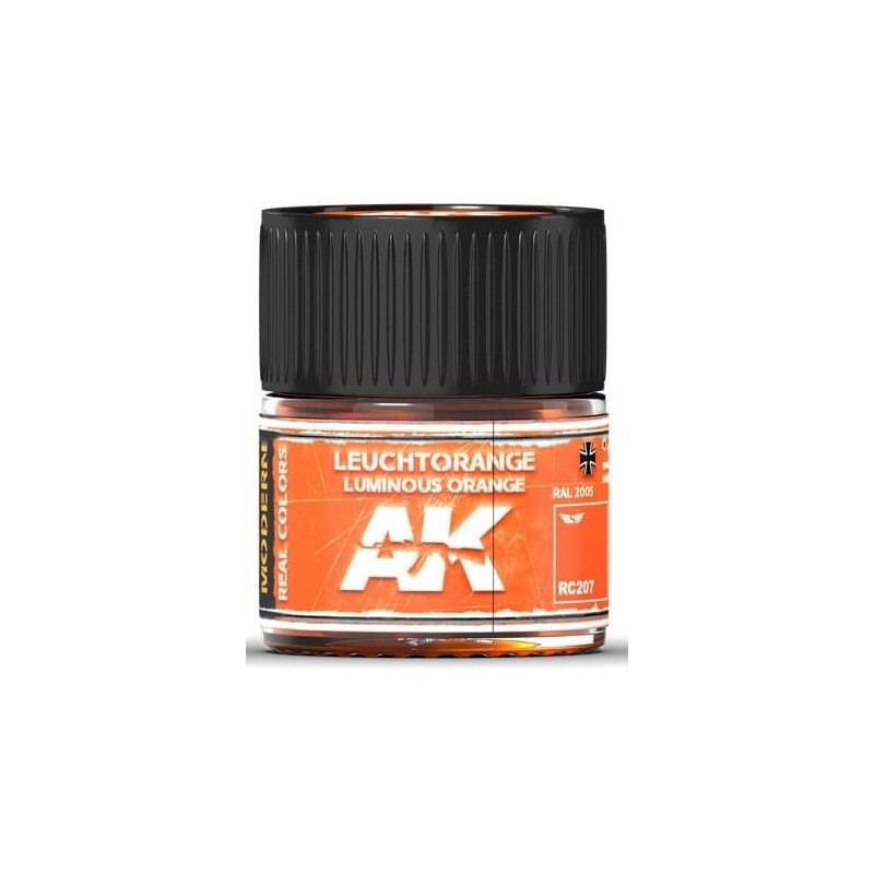 PINTURA REAL COLORS LEUCHTORANGE RAL2005 (10 ml) - AK RC207