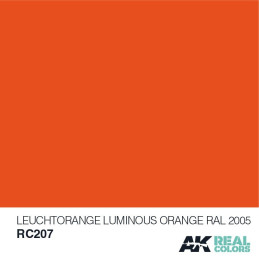 PINTURA REAL COLORS LEUCHTORANGE RAL2005 (10 ml) - AK RC207