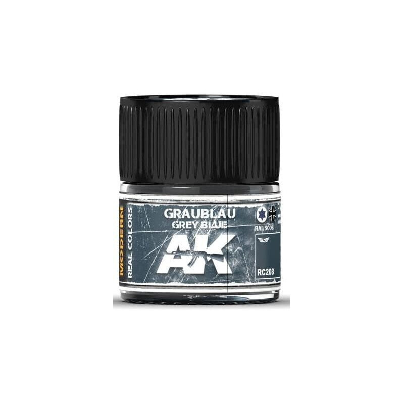 PINTURA REAL COLORS GREY BLUE RAL5008 (10 ml) - AK RC208