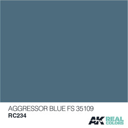 PINTURA REAL COLORS AGGRESSOR BLUE FS35109 (10 ml) - AK RC234