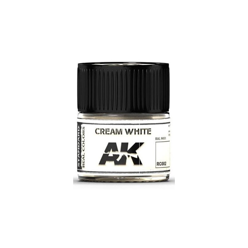 PINTURA REAL COLORS CREAM WHITE (10 ml) - AK RC002