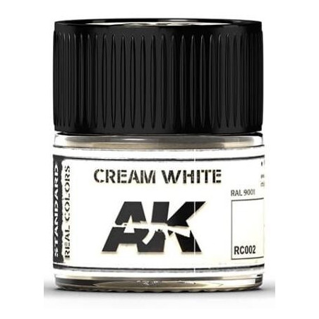 PINTURA REAL COLORS CREAM WHITE (10 ml) - AK RC002